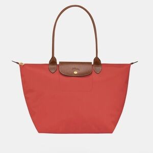 Longchamp | Red Le Pliage Original Large Nylon Tote Bag
